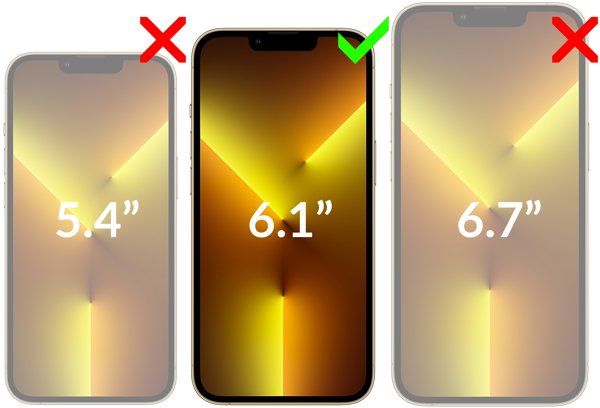 Kompatybilność szkła hartowanego moVear GLASS mSHIELD 3D PRO-E na Apple iPhone 16e / 14 / 13 / 13 Pro (6.1 Obrazek prezentujący kompatybilność szkła hartowanego moVear GLASS mSHIELD 3D PRO-E na Apple iPhone 16e / 14 / 13 / 13 Pro (6.1