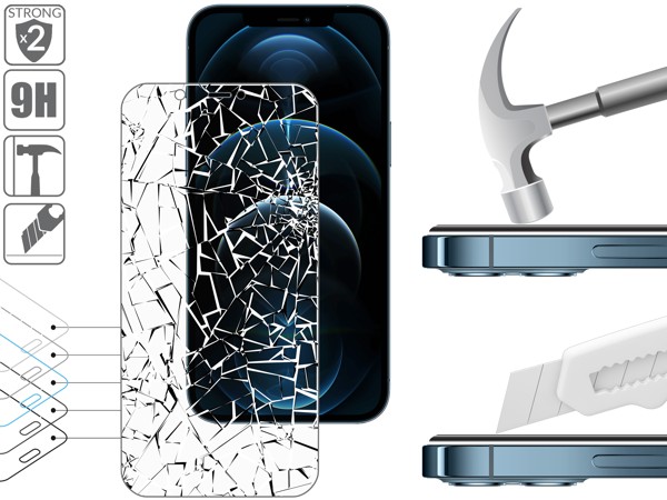 Structure and strength of tempered glass moVear GLASS mSHIELD 2.5D MATT for iPhone 12 Pro Max