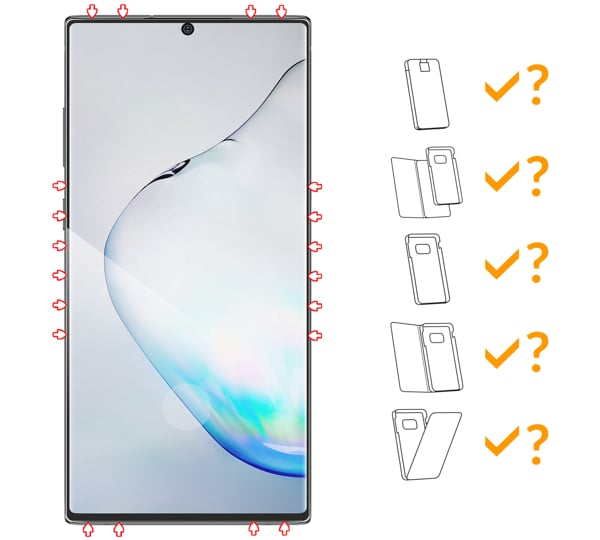 Do jakich typów etui pasuje moVear GLASS mSHIELD 3D na Samsung S22 Ultra moVear GLASS mSHIELD 3D na Samsung Galaxy S22 Ultra (S908) umożliwia użytkowanie z wieloma etui. Zastosuj etui aby jeszcze lepiej ochronić smartfon przed uszkodzeniami.