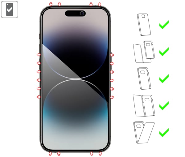 Do jakich typów etui pasuje moVear GLASS mSHIELD 3D PRO privacy na Apple iPhone 14 Pro (6.1 moVear GLASS mSHIELD 3D PRO privacy na Apple iPhone 14 Pro (6.1