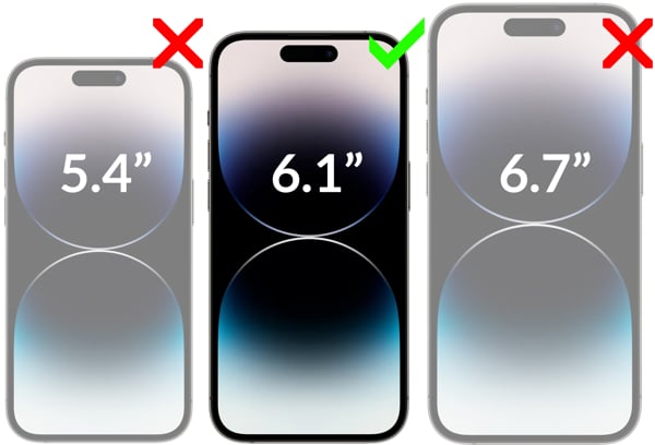 Kompatybilność szkła hartowanego moVear GLASS mSHIELD 3D PRO privacy na iPhone 14 Pro (6.1 Obrazek prezentujący kompatybilność szkła hartowanego moVear GLASS mSHIELD 3D PRO privacy na Apple iPhone 14 Pro (6.1