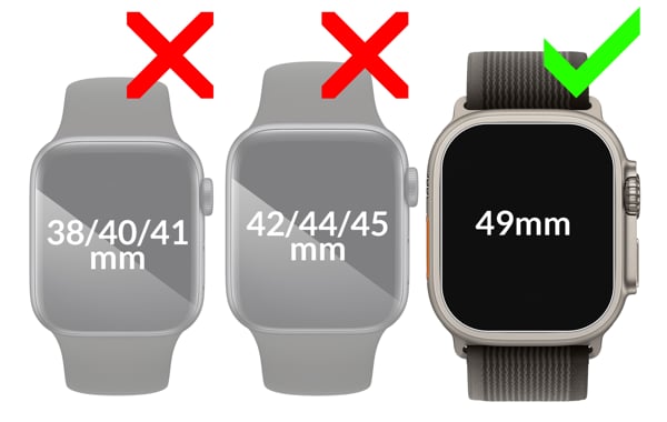 Kompatybilność szkła hartowanego moVear GLASS mSHIELD 2.5D MATT na Apple Watch Ultra (49mm) Obrazek prezentujący kompatybilność szkła hartowanego moVear GLASS mSHIELD 2.5D MATT na Apple Watch Ultra (49mm). Aby uniknąć pomyłek przy zakupie, zwróć uwagę na dokładny model swojego telefonu.