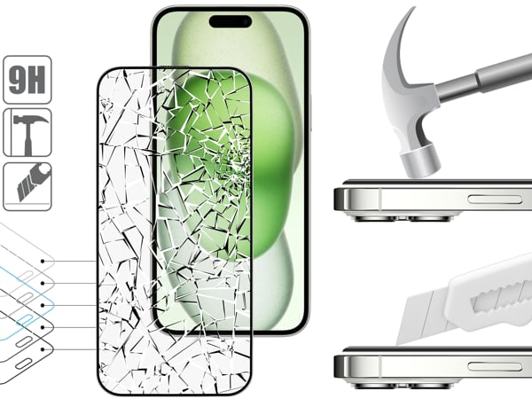 Structure and strength of tempered glass moVear mBOX GLASS mSHIELD 2.5D MAX MATT for Apple iPhone 16 Plus / 15 Plus (6.7 Durable glass moVear mBOX GLASS mSHIELD 2.5D MAX MATT will protect the screen of your Apple iPhone 16 Plus / 15 Plus (6.7