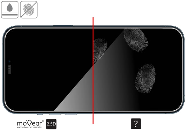 Powłoka oleofobowa na matowym szkle hartowanym moVear mBOX GLASS mSHIELD 2.5D do Apple iPhone 12 Pro Max z ekranem o przekątnej 6.7 cala