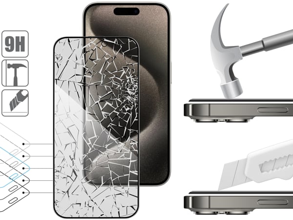 Structure and strength of tempered glass moVear mBOX GLASS mSHIELD 2.5D MAX privacy for Apple iPhone 15 Pro (6.1 Durable glass moVear mBOX GLASS mSHIELD 2.5D MAX privacy will protect the screen of your Apple iPhone 15 Pro (6.1