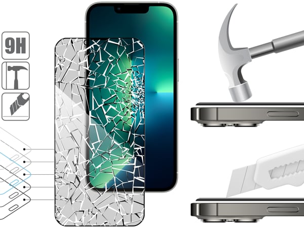 Structure and strength of tempered glass moVear mBOX GLASS mSHIELD 2.5D MAX privacy for iPhone 16e / 14 / 13 / 13 Pro (6.1 Durable glass moVear mBOX GLASS mSHIELD 2.5D MAX privacy will protect the screen of your Apple iPhone 16e / 14 / 13 / 13 Pro (6.1
