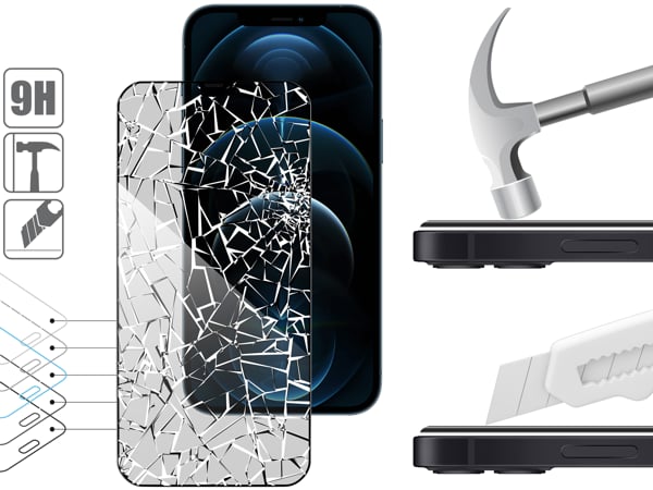 Budowa i wytrzymałość szkła hartowanego moVear mBOX GLASS mSHIELD 2.5D MAX privacy na iPhone 12 Pro Max (6.7 Wytrzymałe szkło moVear mBOX GLASS mSHIELD 2.5D MAX privacy ochroni ekran Twojego Apple iPhone 12 Pro Max (6.7