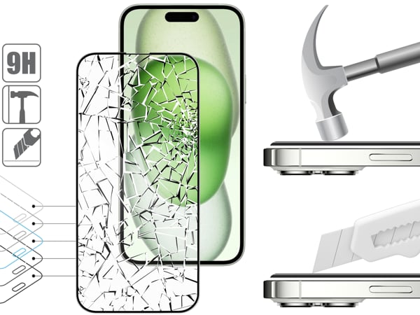 Structure and strength of tempered glass moVear mBOX GLASS mSHIELD 3D PRO for Apple iPhone 16 Plus / 15 Plus Durable glass moVear mBOX GLASS mSHIELD 3D PRO will protect the screen of your Apple iPhone 16 Plus / 15 Plus (6.7